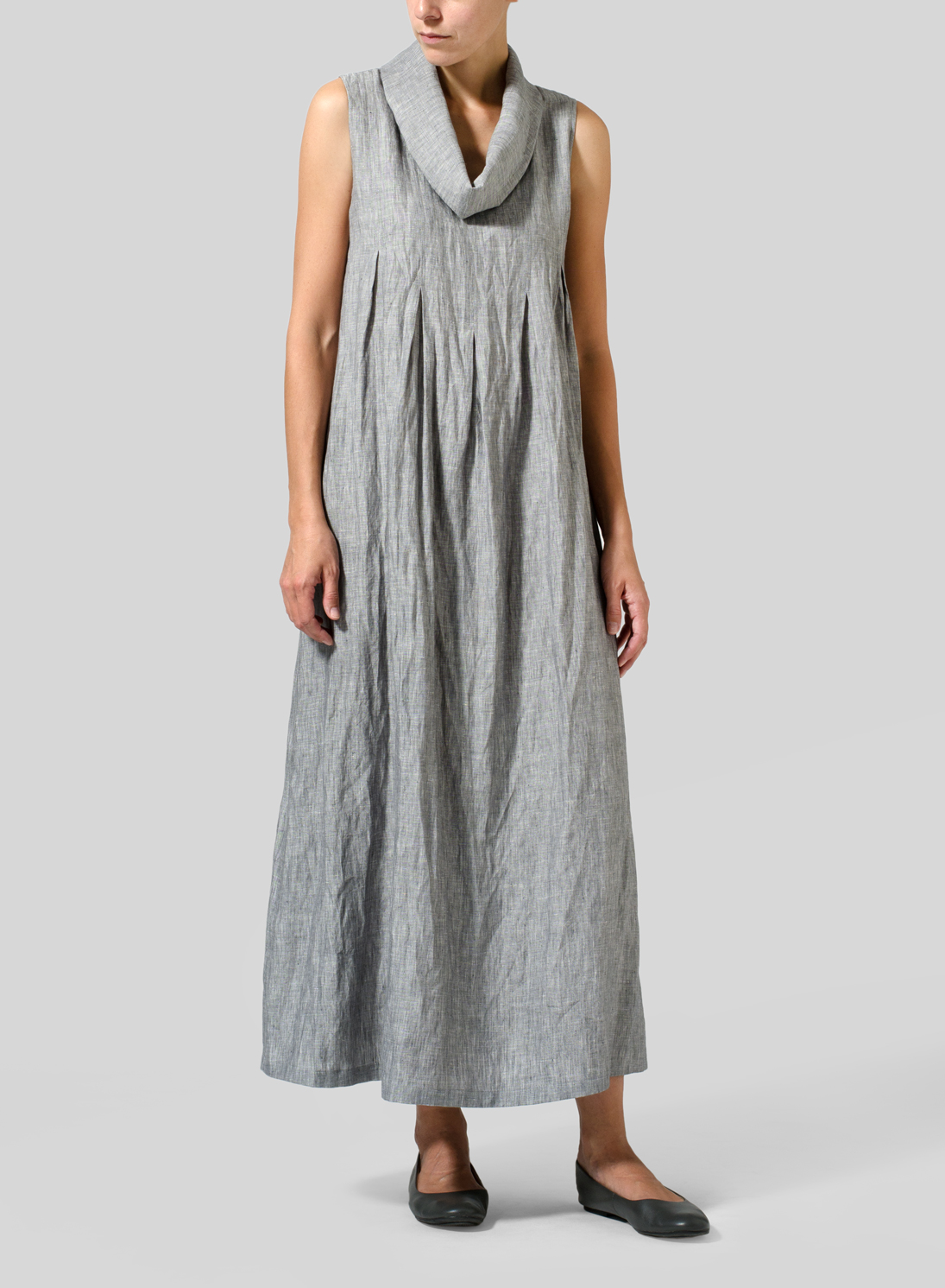 plus size long grey dress