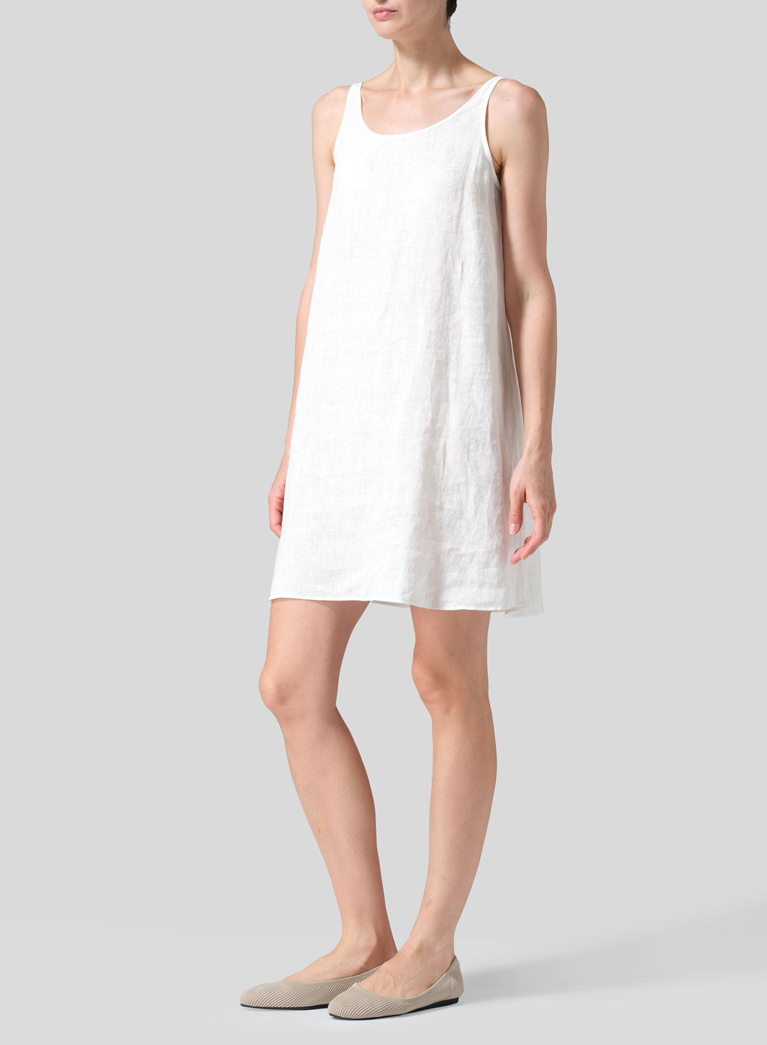 Linen A-Lined Slip Dress