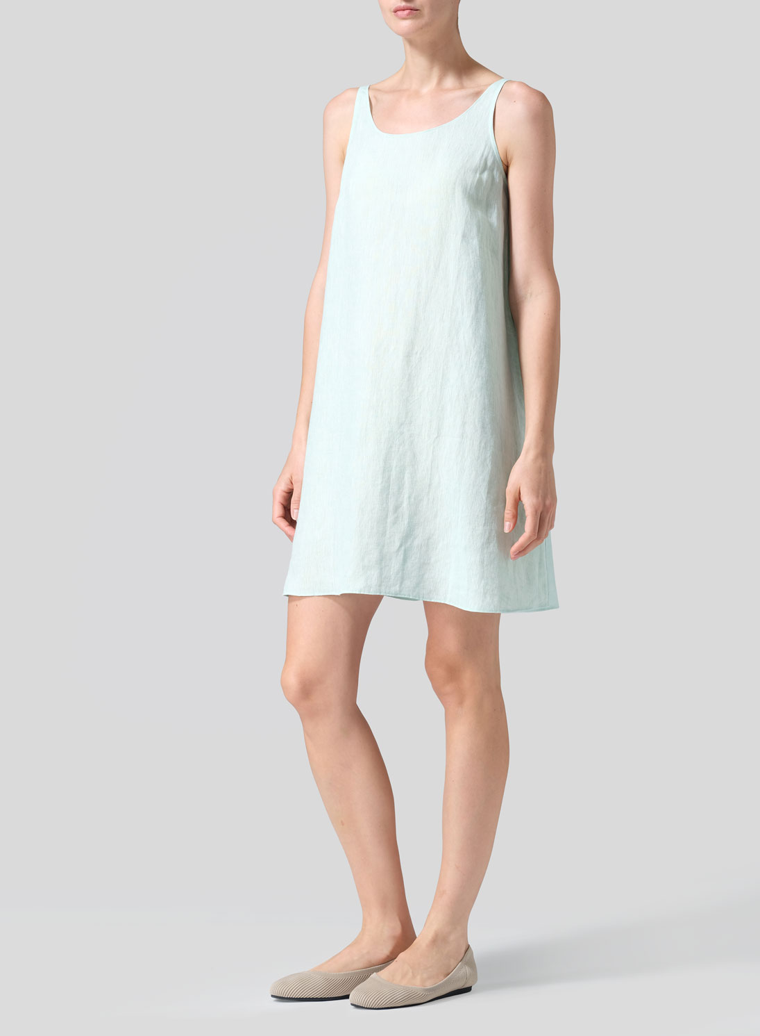 Linen A-Lined Slip Dress
