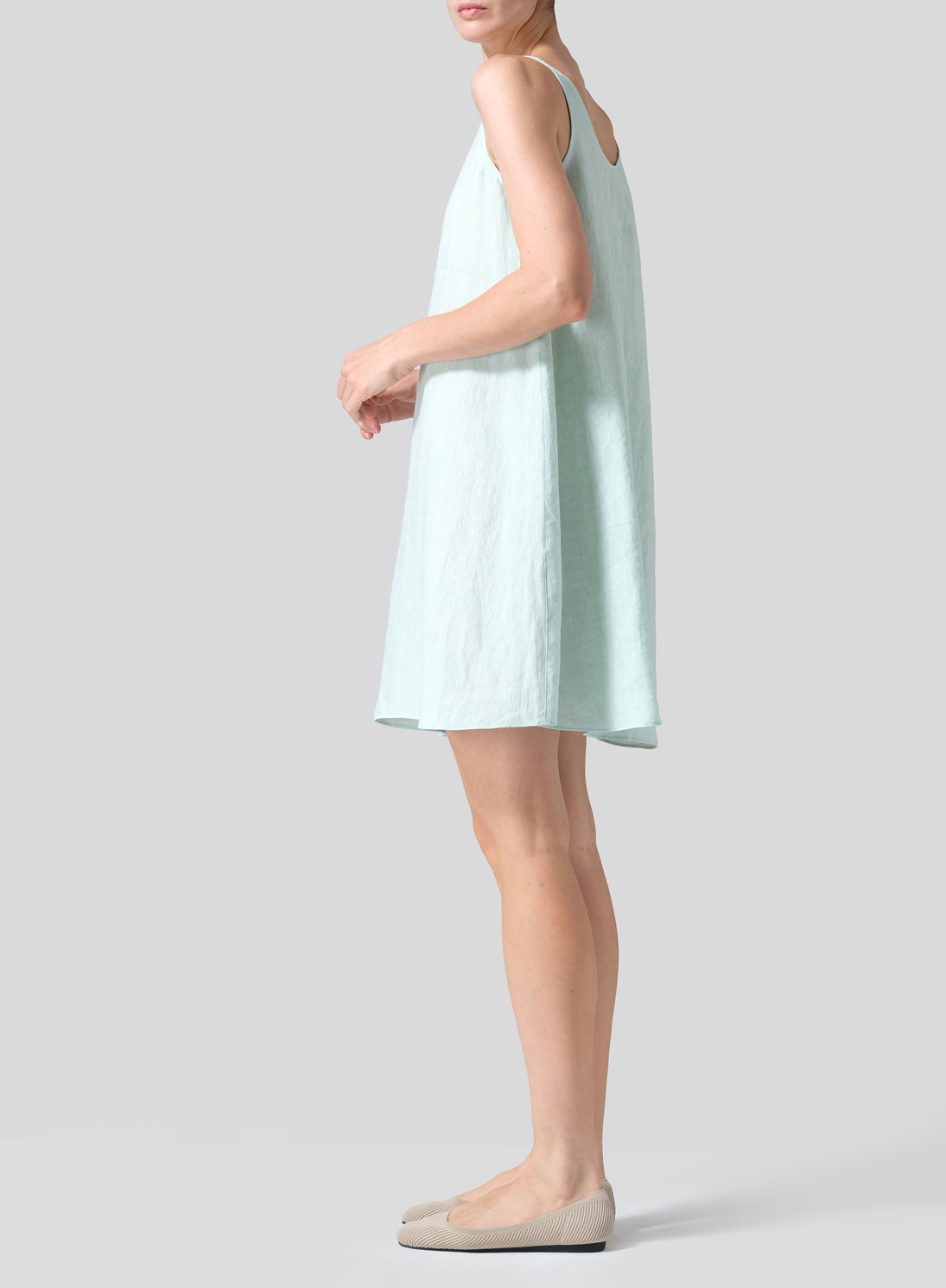 Linen A-Lined Slip Dress