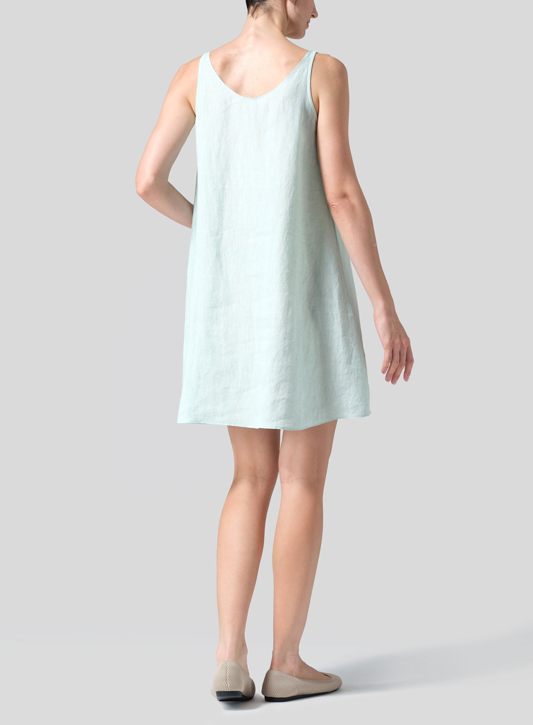 Linen A-Lined Slip Dress