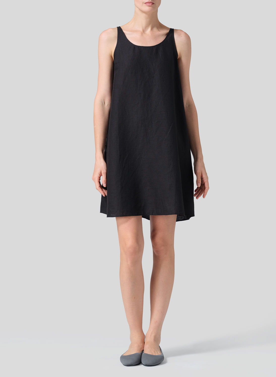 Linen A-Lined Slip Dress