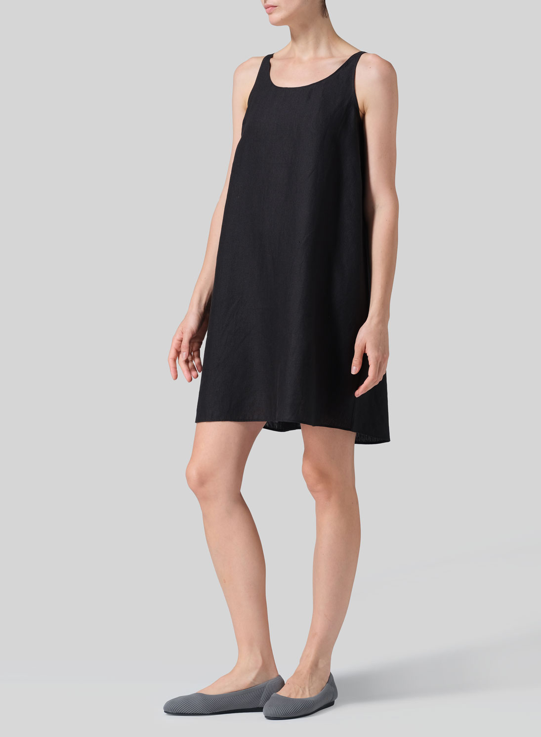 Linen A-Lined Slip Dress