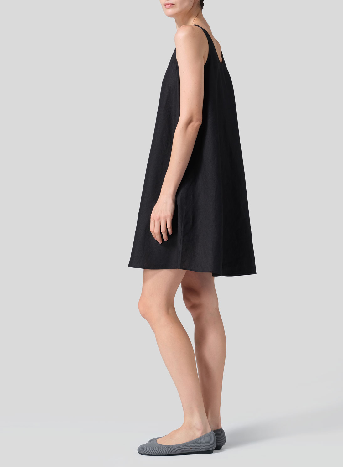 Linen A-Lined Slip Dress