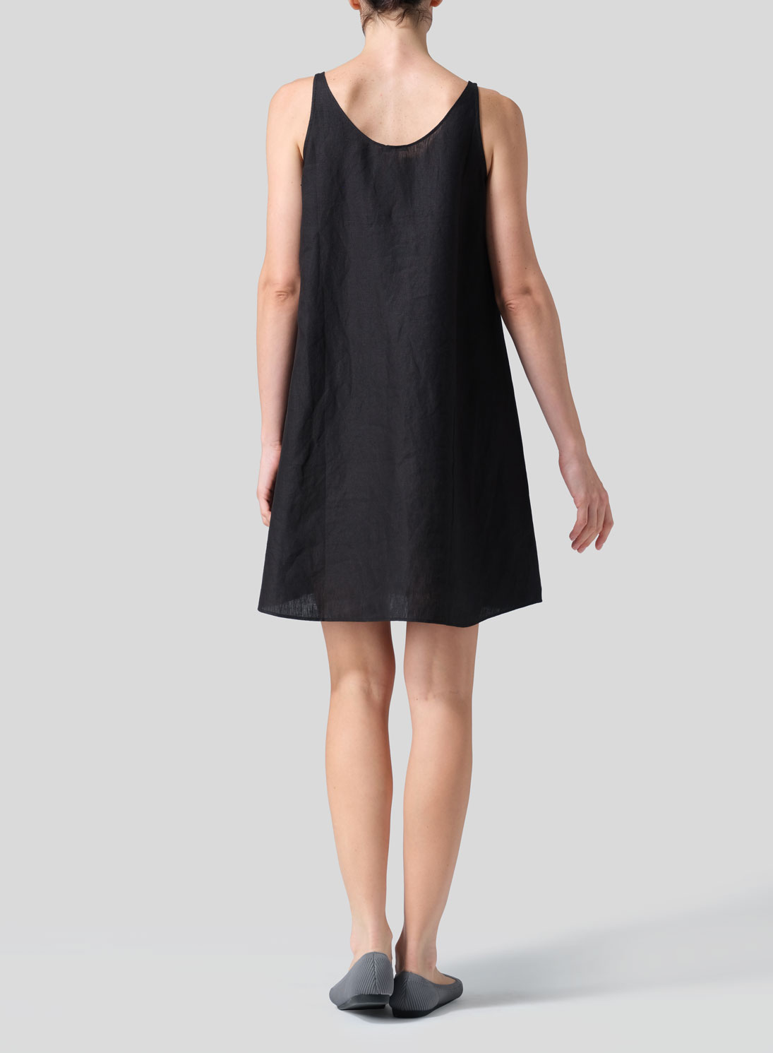 Linen A-Lined Slip Dress