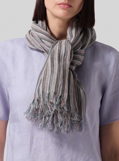 Yarn-Dyed Multi-stripe Scarf