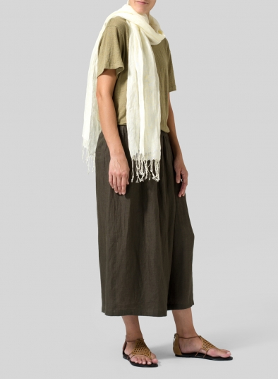 Linen Chunky Wrap Scarf