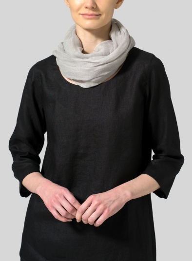 Linen Chunky Wrap Scarf