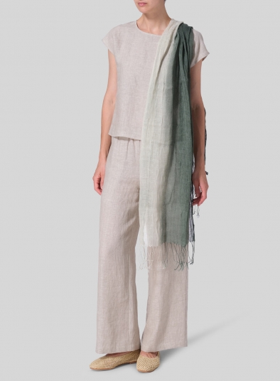 Green Ombre Long Scarf