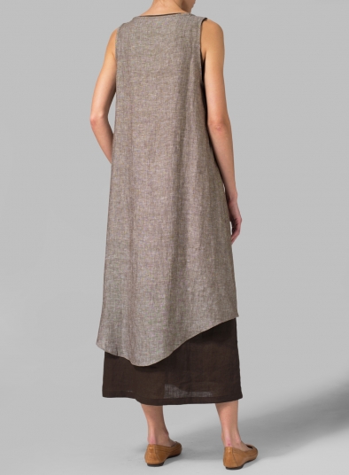 long double layer gown