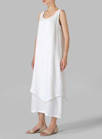 double layer long gown
