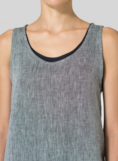Linen Double Layered Long Dress