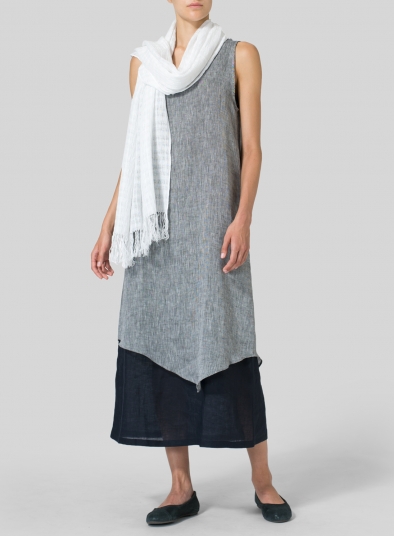 Linen Double Layered Long Dress
