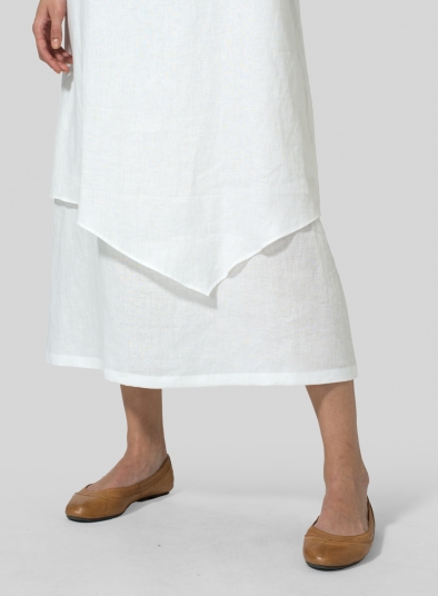 Linen Double Layered Long Dress