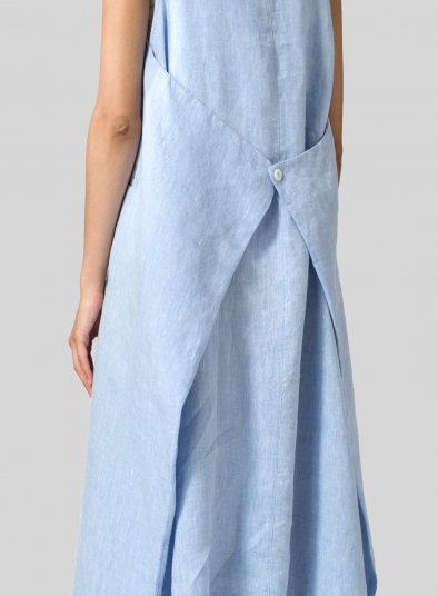 Linen Sleeveless Long Dress