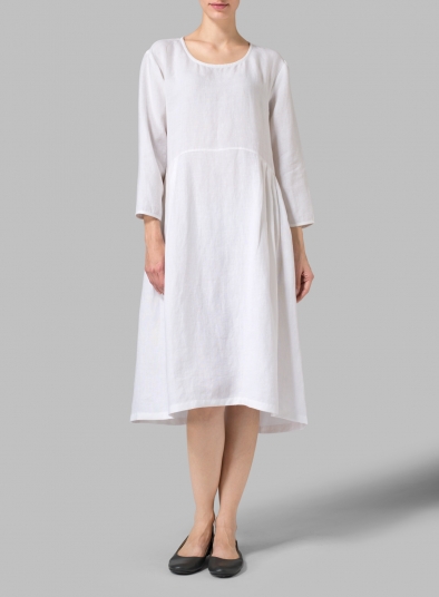linen empire waist dress