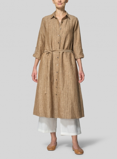 Linen Waist-Tie Dress