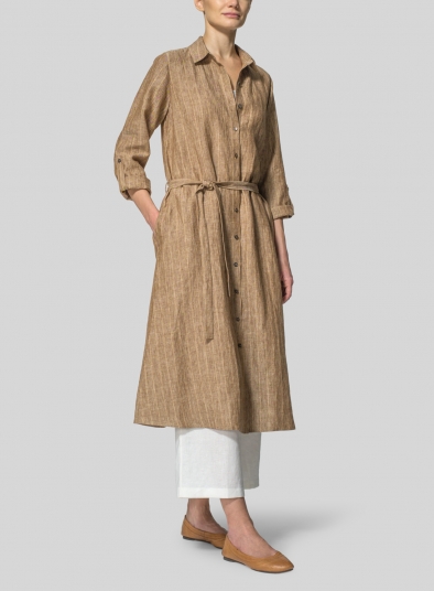 Linen Waist-Tie Dress