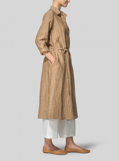 Linen Waist-Tie Dress