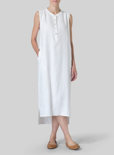 Linen Slip On Dress 