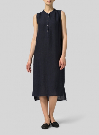 Linen Slip On Dress 