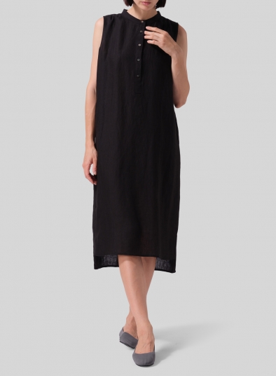 Linen Slip On Dress 