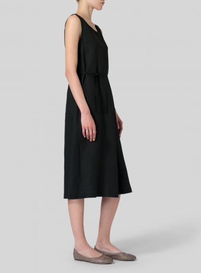 Linen A-Line Dress 