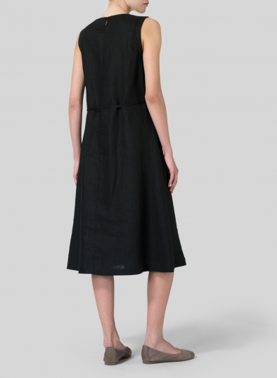 Linen A-Line Dress 