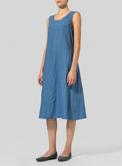 Linen A-Line Dress 