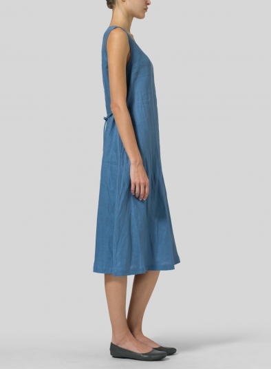 Linen A-Line Dress 