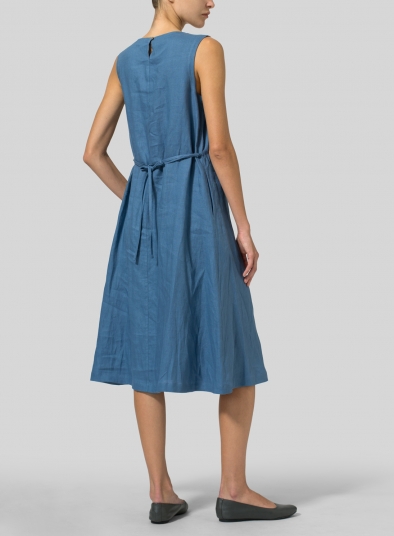 Linen A-Line Dress 