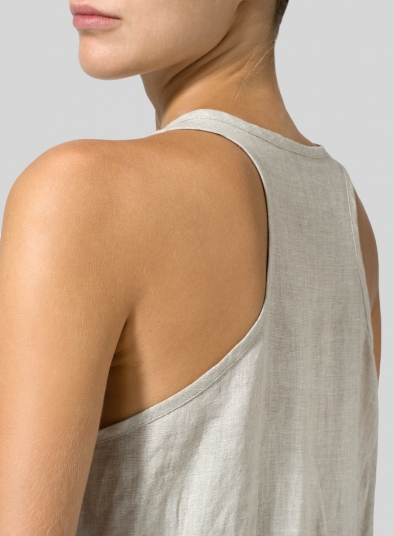 Linen A-line Maxi Dress