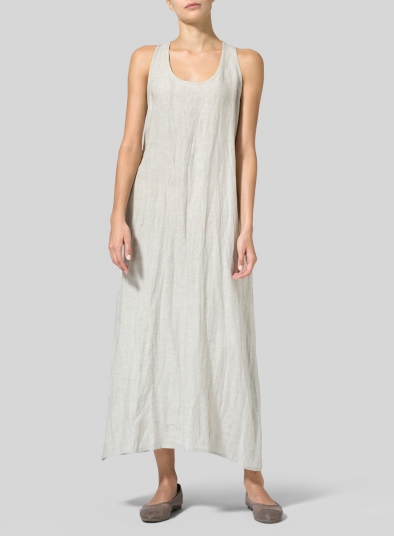 Linen A-line Maxi Dress