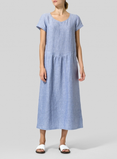 plus size pale blue dress