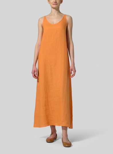 Linen A-line Long Dress