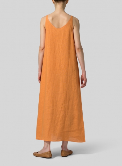 Linen A-line Long Dress