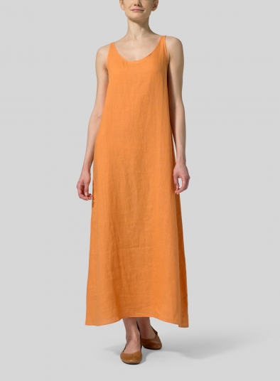 Linen A-line Long Dress