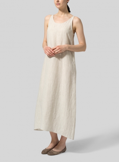 Linen A-line Long Dress