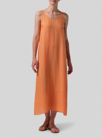 Linen A-line Long Dress