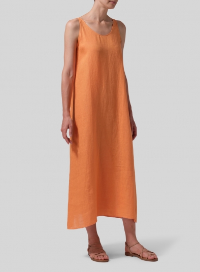 Linen A-line Long Dress