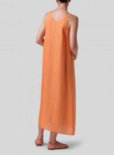 Linen A-line Long Dress