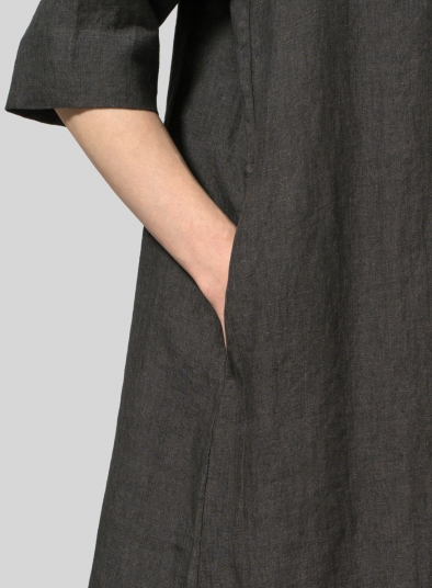 Linen Half Sleeve Dress