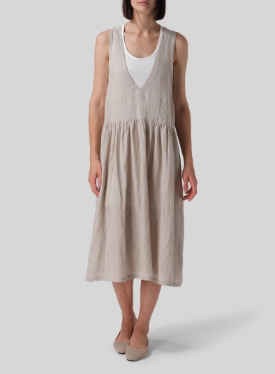 Lightweight Linen Jumper Skirt