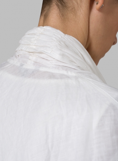 Linen Long Shawl-Collar Over Jacket