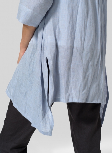 Linen Open Front Jacket