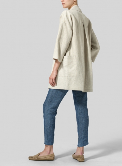 Linen Double Breasted Jacket