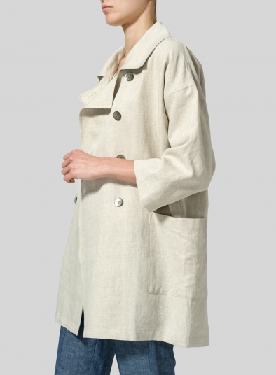 Linen Double Breasted Jacket