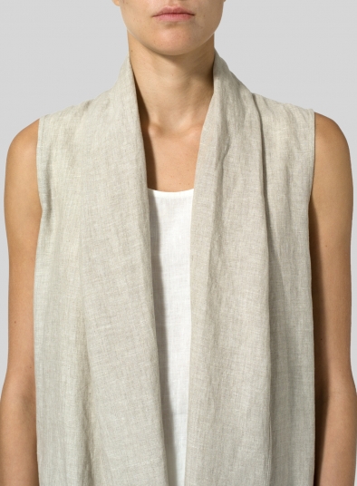 Linen Hi-Lo Hem Vest