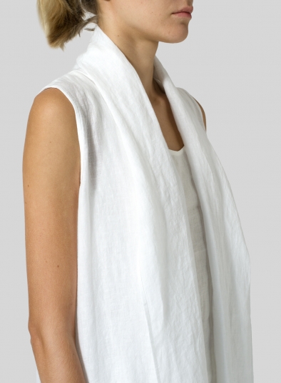 Linen Hi-Lo Hem Vest
