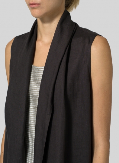 Linen Hi-Lo Hem Vest